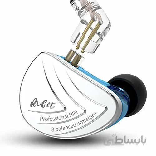 KZ AS16 8BA in Ear Buds Earphones Newest Yinyoo Stereo Sound Comfortable Earphones Balanced Armature Earbuds Headphones (Without mic, Blue)