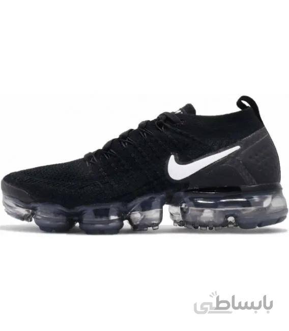 کتانی رانینگ زنانه نایک Nike Air VaporMax Flyknit 2 Black White