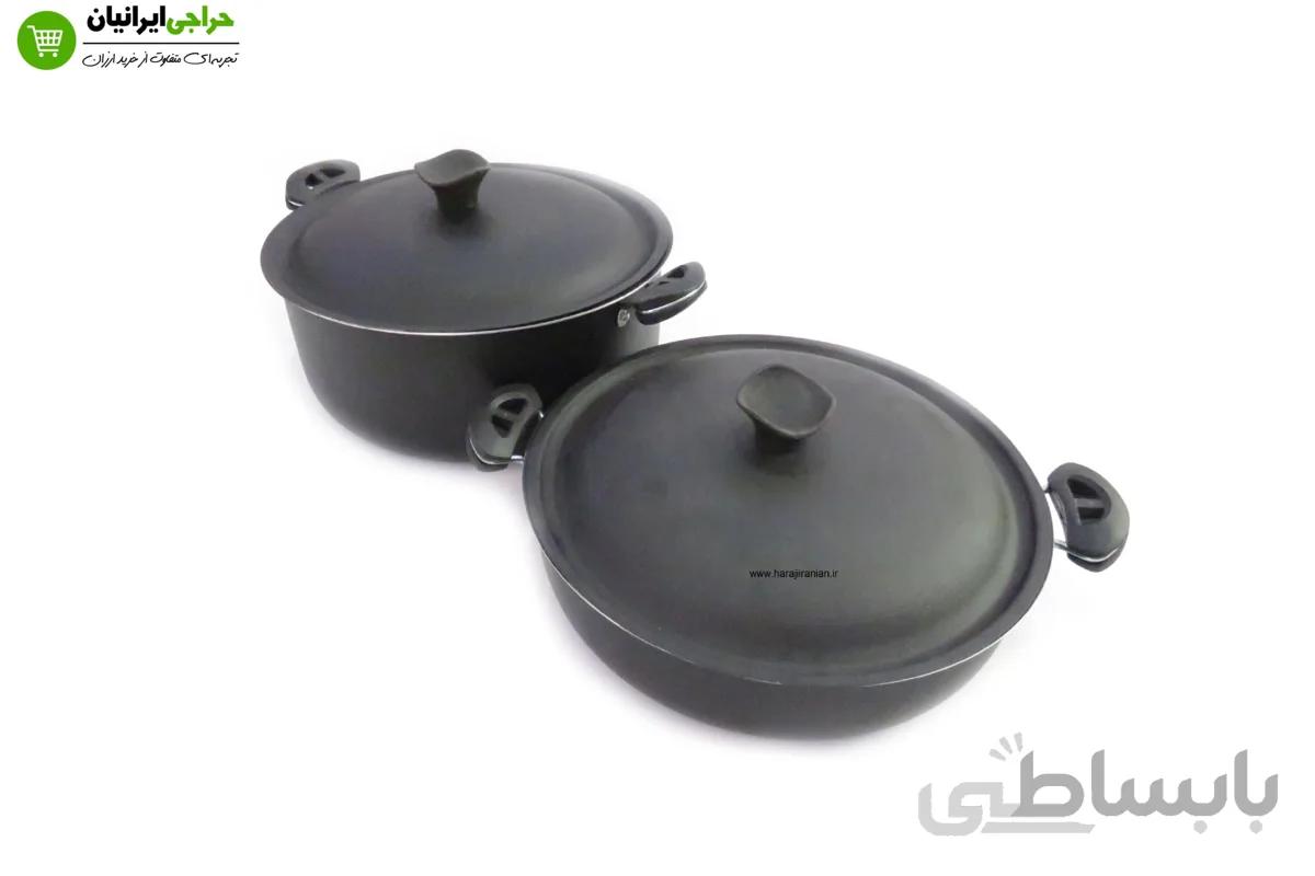سرویس قابلمه ماهیتابه سایز بزرگ مجلسی آلومسان