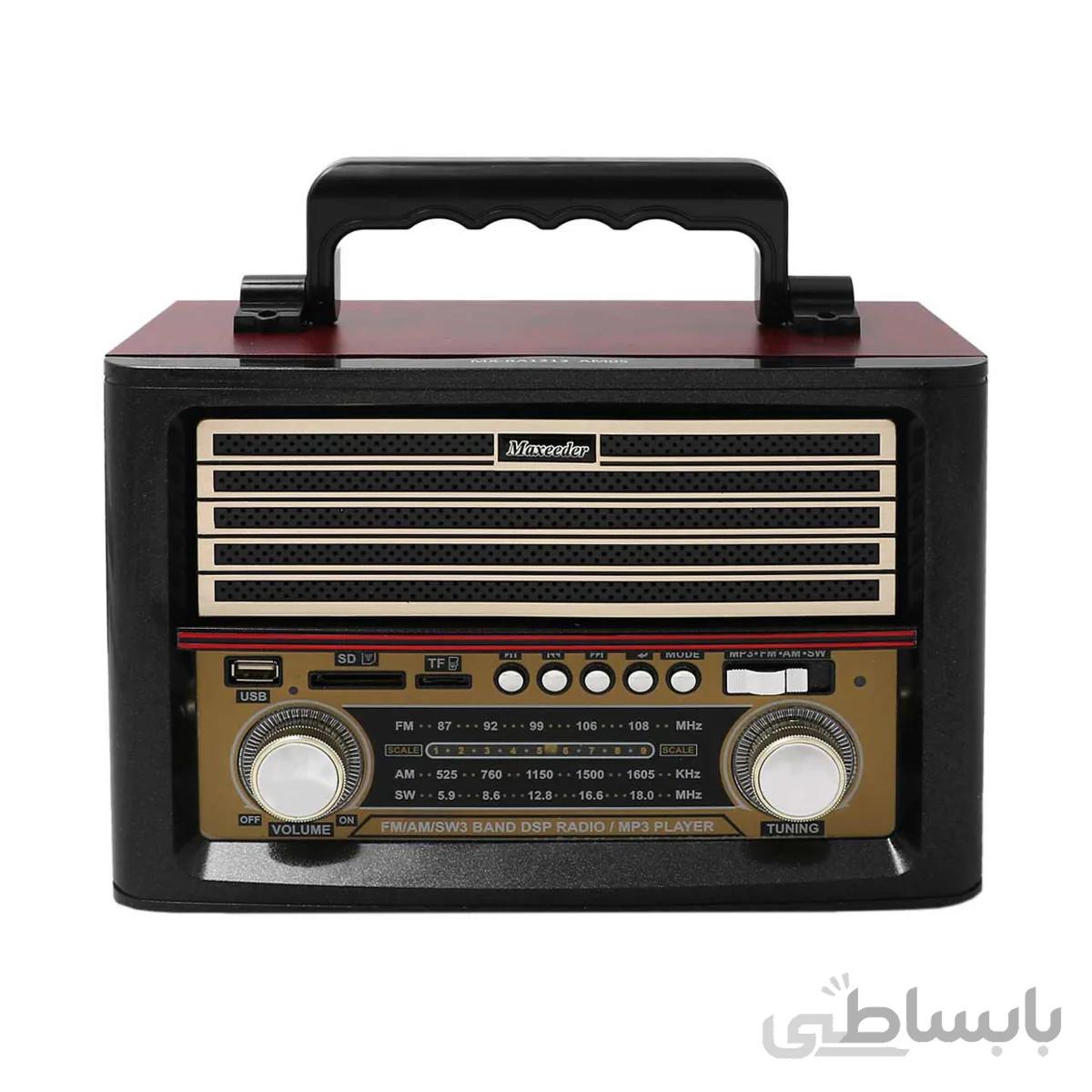 رادیو انتیک مکسیدر مدل mx ra1213 am05 ا Maxeeder MX-RA1224 Radio