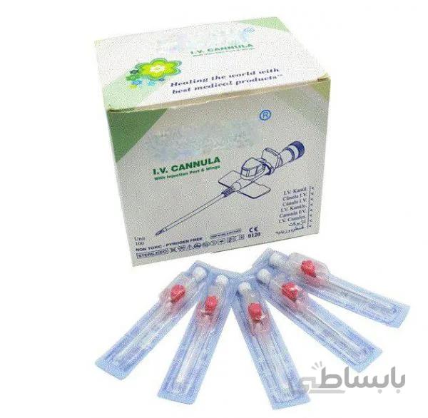 آنژیوکت صورتی بسته 100 عددی