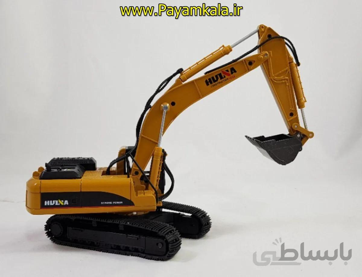 ماکت فلزی بیل مکانیکی بزرگ (HUI NA TOYS 1:40) جعبه دار