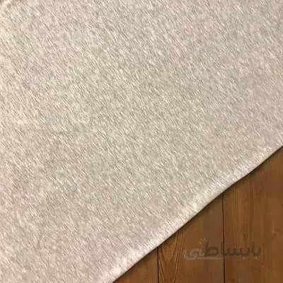 پارچه دورس تو کرکی ساده رنگ طوسی روشن کد 2005