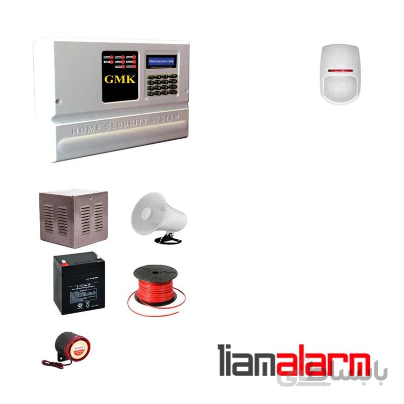 پکیج دزدگیر اماکن باسیم مدل جی ام کا سیم کارتی و تلفنی GM910PY1
