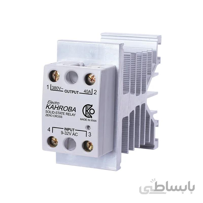 رله DC to AC) 40A SSR) الکترو کهربا