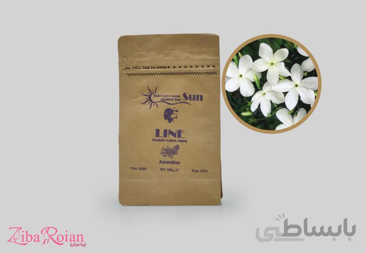 ماسک پودری آدامسی و لاتکسی 2 کاره عصاره گل یاس برند سان Sun ساخت کره