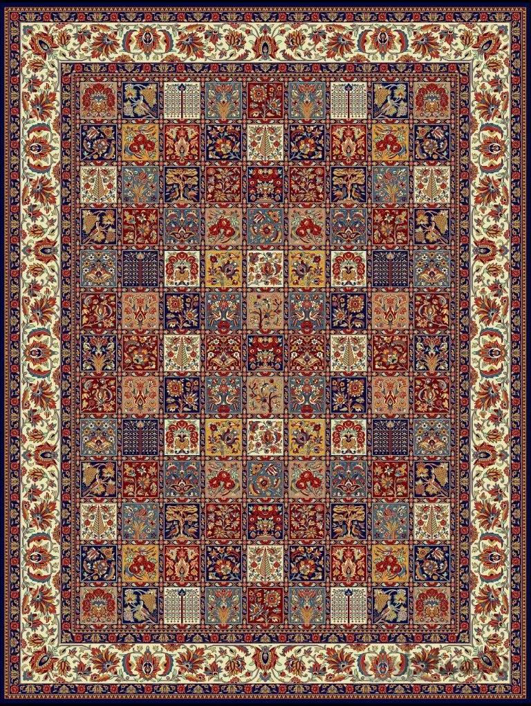 فرش ستاره کویر یزد مدل ایساتیس کد IA-I085-8290