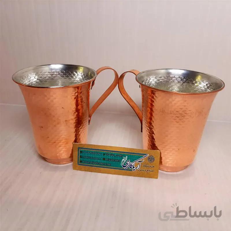 لیوان مس زنجان بزرگ کد 13263266440