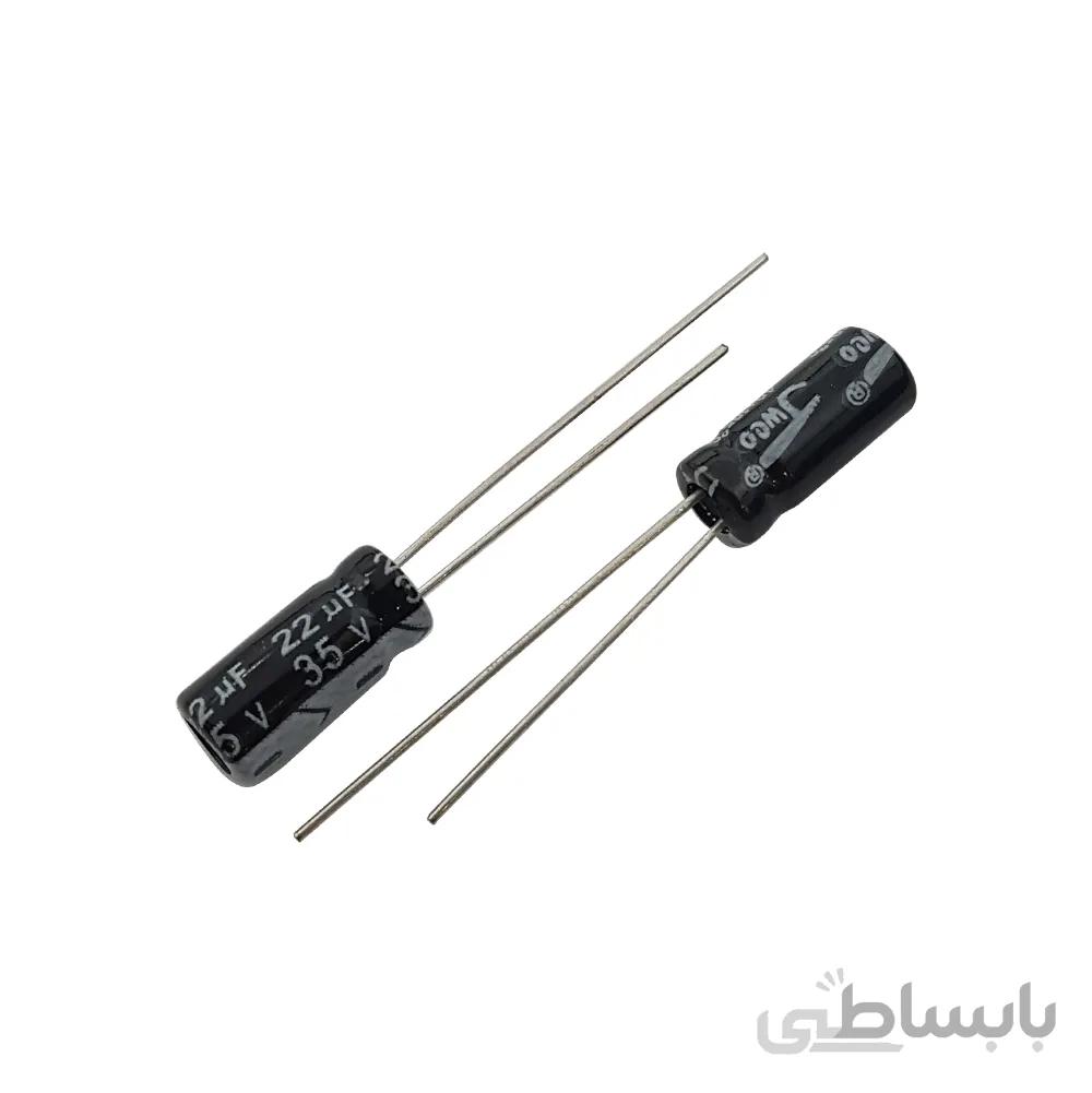 خازن الکترولیت 22uF-35V