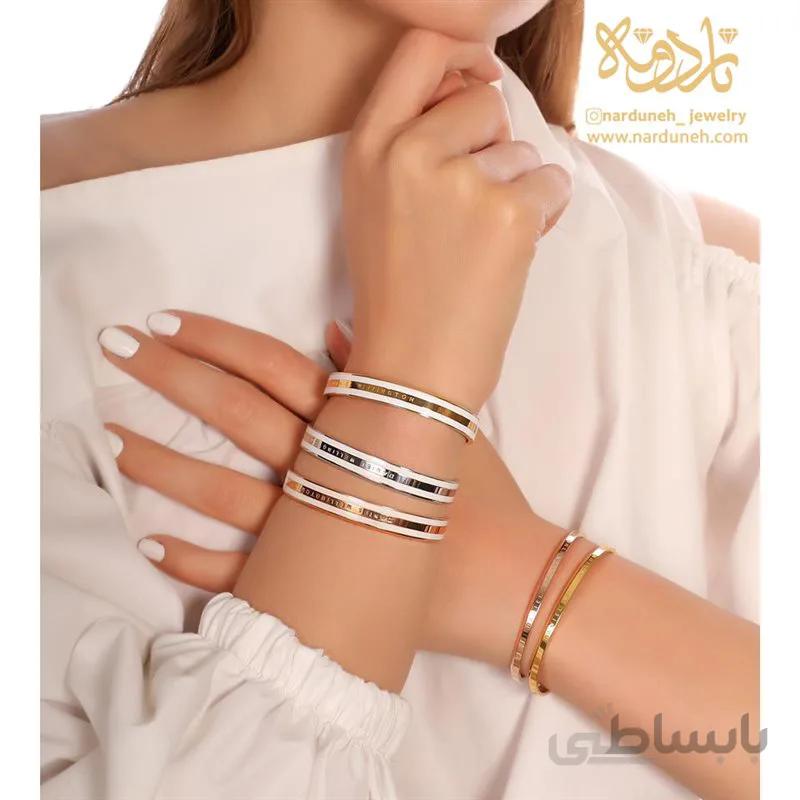 دستبند النگویی استیل DW