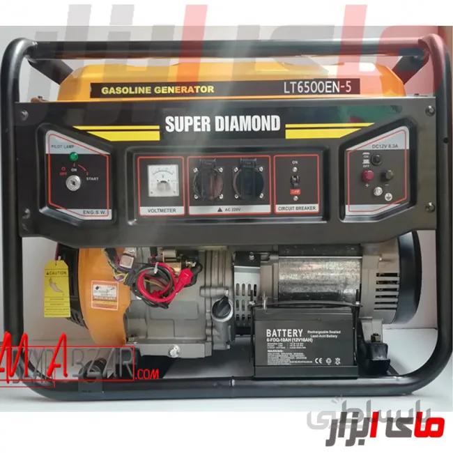 موتور برق دیاموند 5.5 کیلووات مدل SUPER DIAMOND LT-6500EN-5