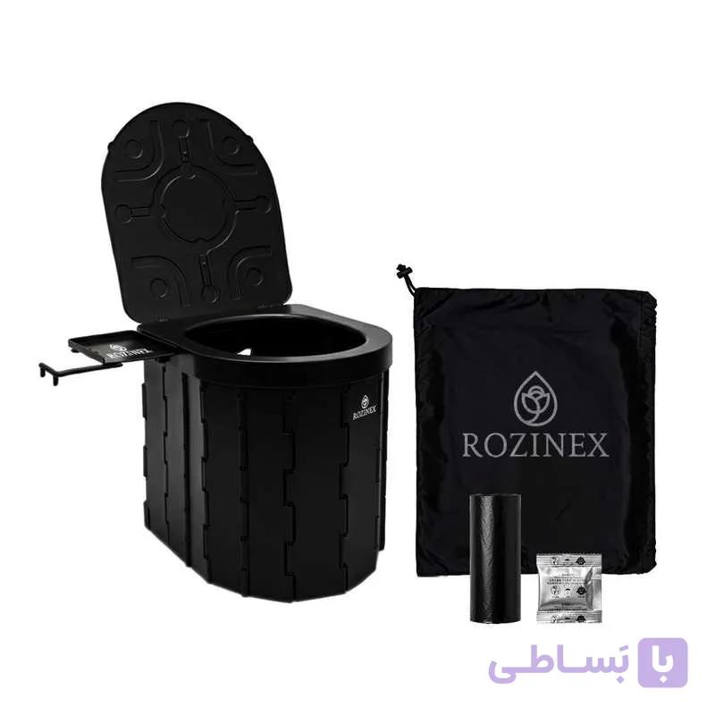 توالت سفری روزینکس مدل پرایم به همراه کاور و پلاستیک یکبار مصرف — تصویر 1