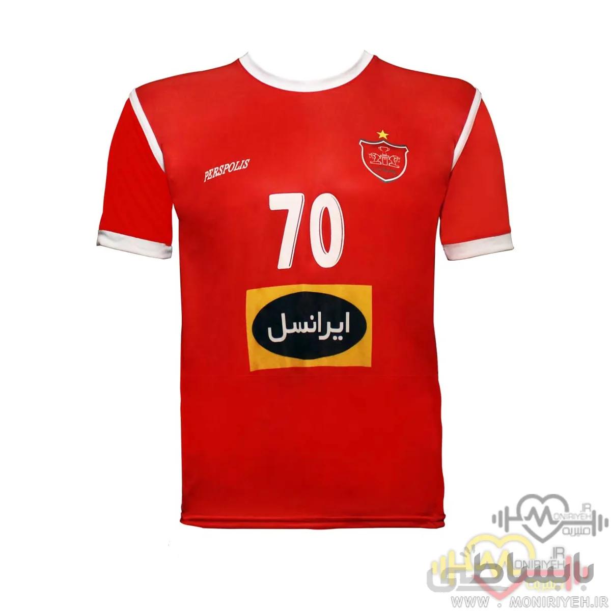 تی شرت طرح پرسپولیس ورزشی مدل Alipour-2019