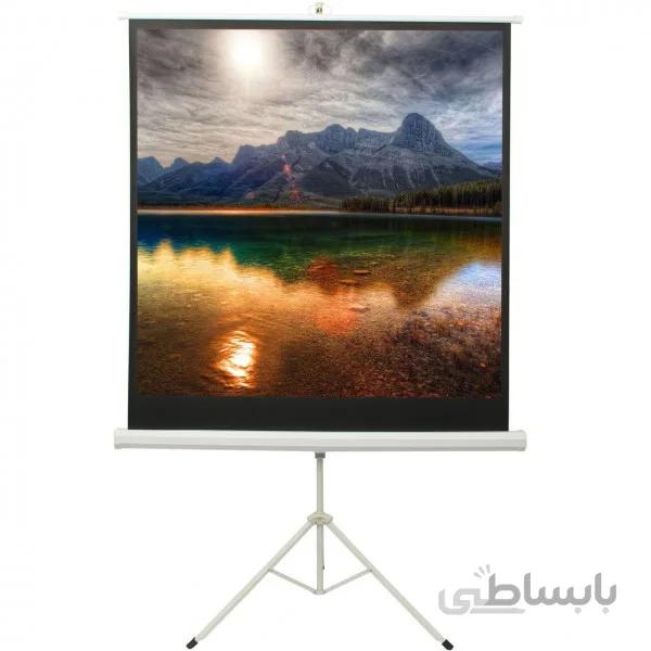 پرده نمایش پایه دار اسکوپ 180×Tripod 1:1 180 ا Scope Tripod Projector Screen 180×180