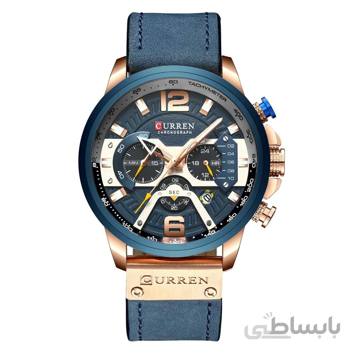 ساعت مچی کارن مردانه آبی مدل Curren 8329