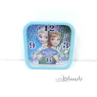 ساعت رومیزی مربعی زنگ دار آبی(فروزن)