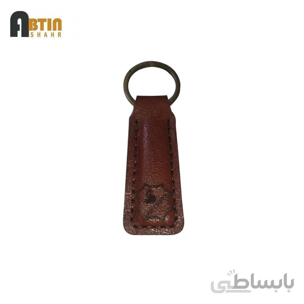 جا کلیدی چرم گاوی دست دوز کد ۳