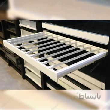 رک ریلی جای شلوار داخل کمد رنگ سفید طرح ایتالین سایز 90فانتونی مدل J524 ا Fantoni J524 Rail rack instead of pants
