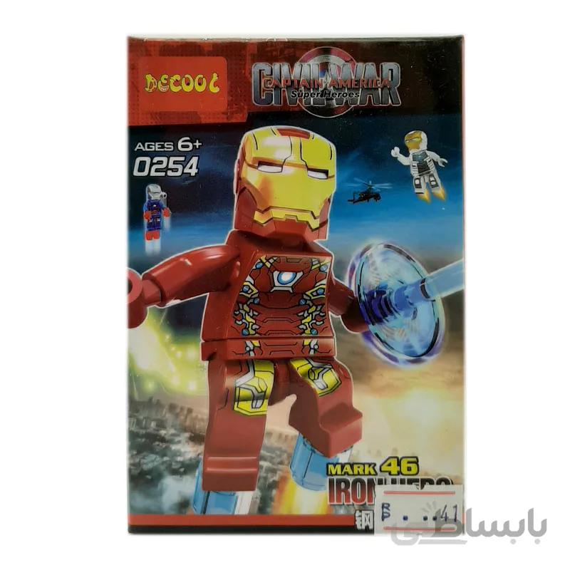 ساختنی DECOOL سری CIVIL WAR مدل IRON HERO MARK46 کد 0254