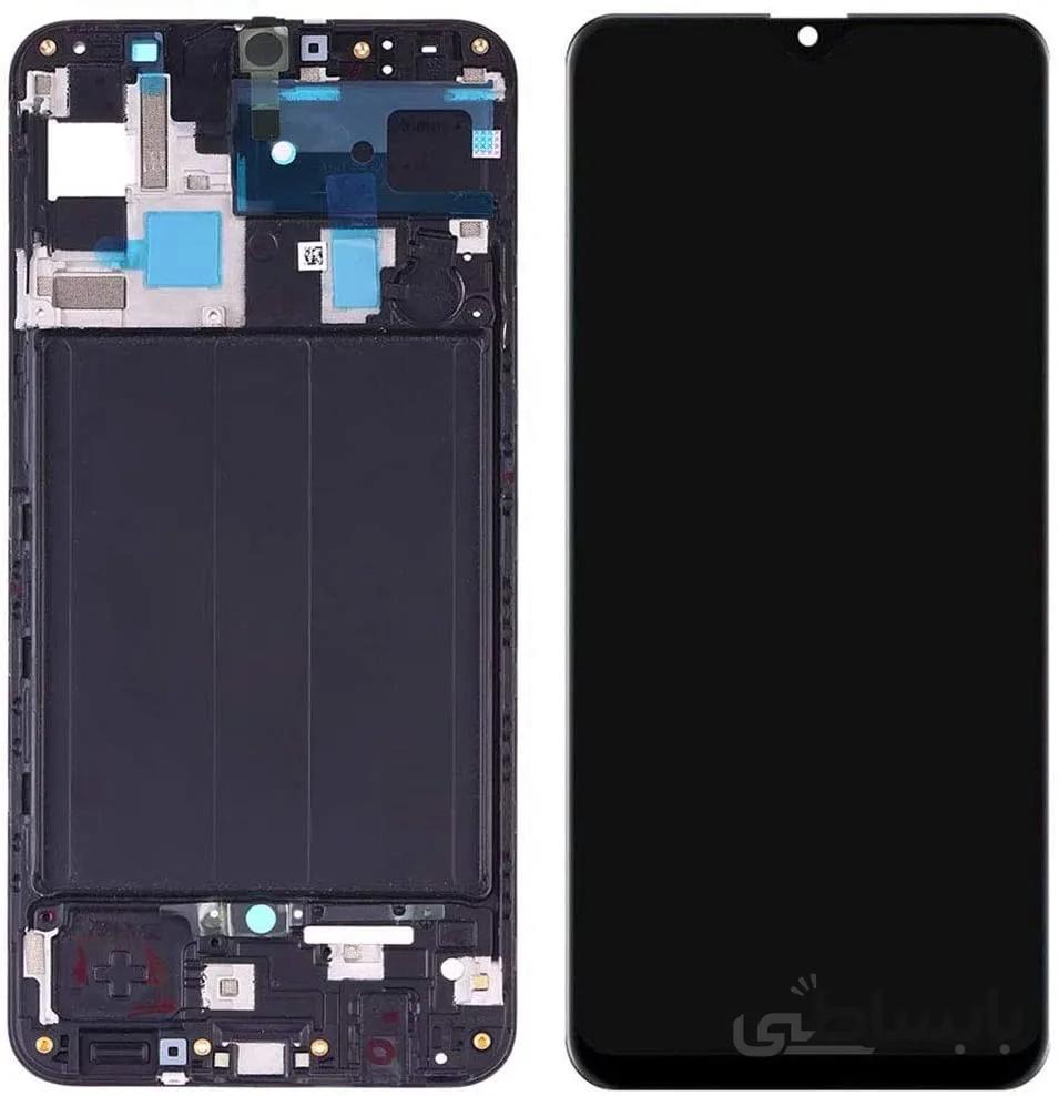 ال سی دی شرکتی گوشی سامسونگ همراه با فریم (Original Lcd With Frame Samsung A50 (A505 – رنگ مشکی