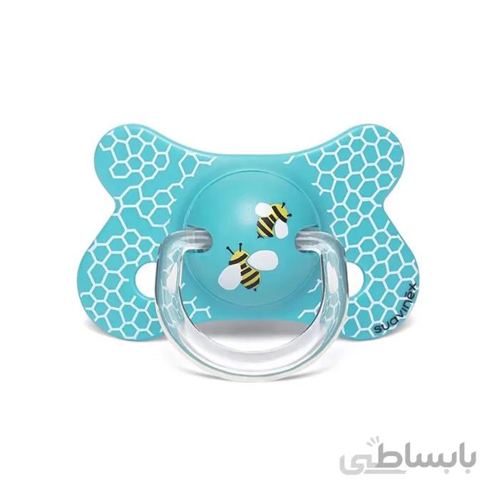 پستانک 4-18 ماه طرح زنبور آبی سواوینکس ( سر کج)