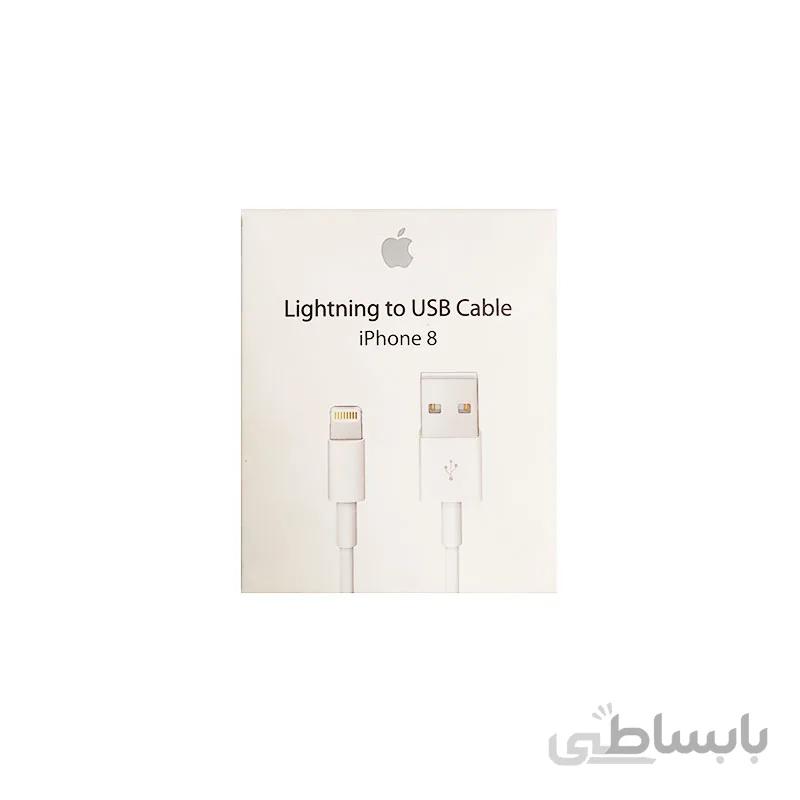 کابل شارژر ایفون 8 پکدار