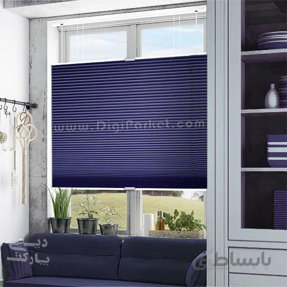 پرده پلیسه دستی دوطرفه مدل Pansy 12