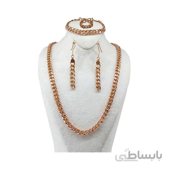 ست کامل مسی زنانه با طرح کارتی کد JW354