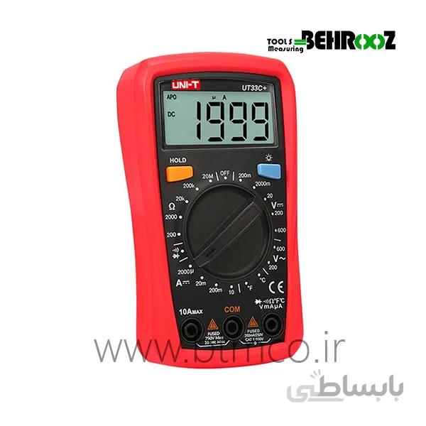 مولتی متر دیجیتال یونیتی مدل UT33C plus ا UNI-T UT33C Plus Digital Palm Size Multi Meter
