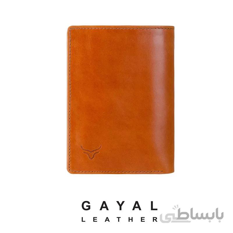 کیف پول جیبی چرم گَیال W225 عسلی