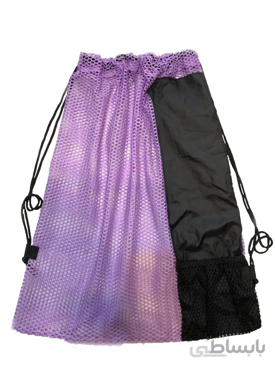 مش بگ شنا آکوا اسپرت مدل Purple-zebra ا Purple-zebra large mesh bag