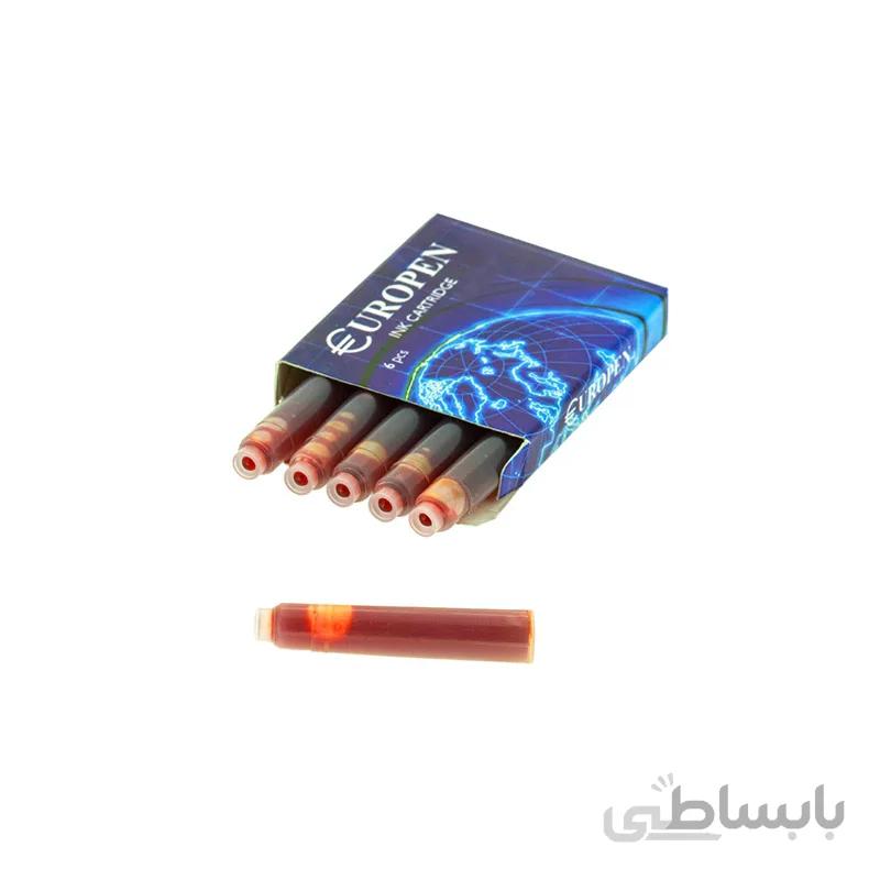 کپسول جوهر خودنویس یوروپن مدل EUROPEN INK CARTRIDGE نارنجی