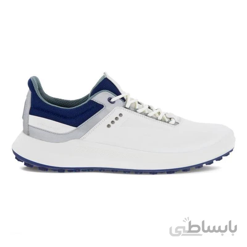کفش مردانه اکو اصل ECCO M GOLF CORE WHITE/SILVER METALLIC/BLUE DEPTHS