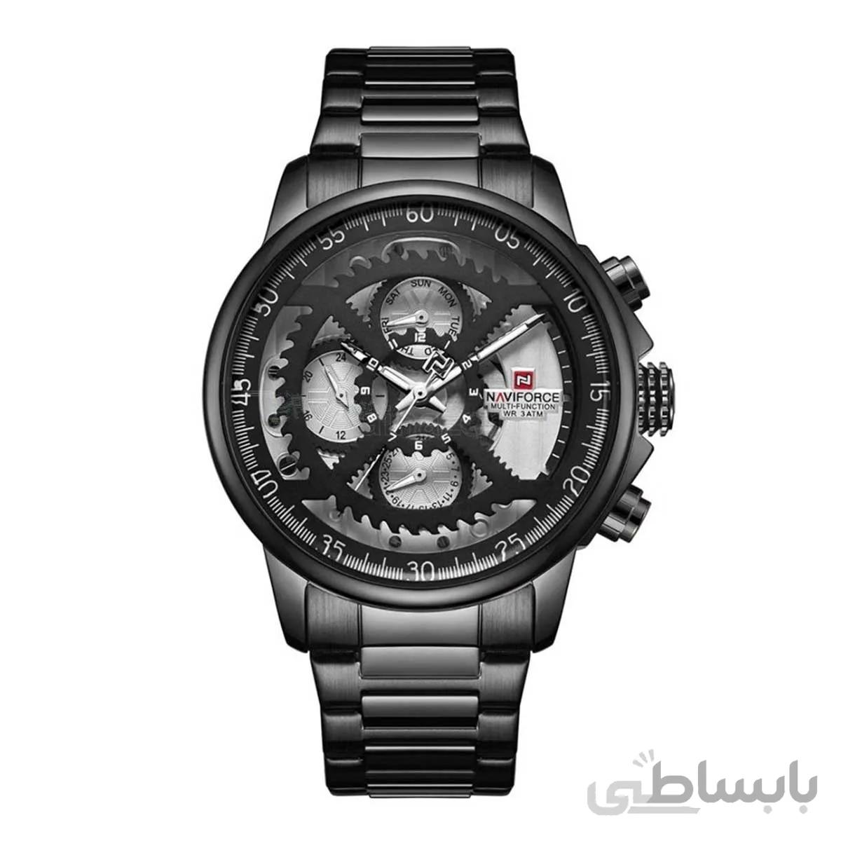 ساعت مچی نیوی فورس مردانه مشکی مدل 9150 Naviforce