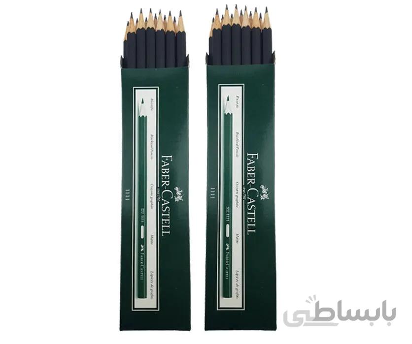 مداد مشکی فابر کاستل کد 111100 بسته 24 عددی
