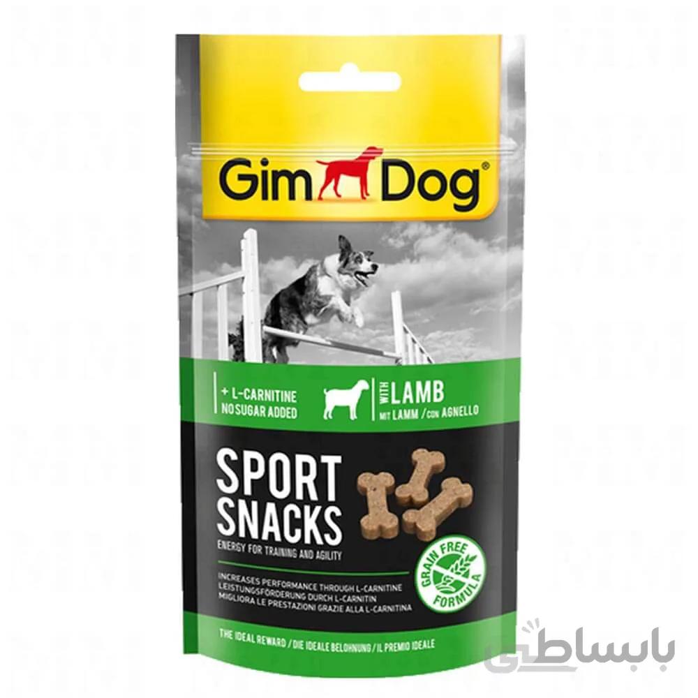 تشویقی اسنک ورزشی سگ جیم داگ مدل(Sport snacks Mini Bones lamb) طعم بره با وزن 60 گرم