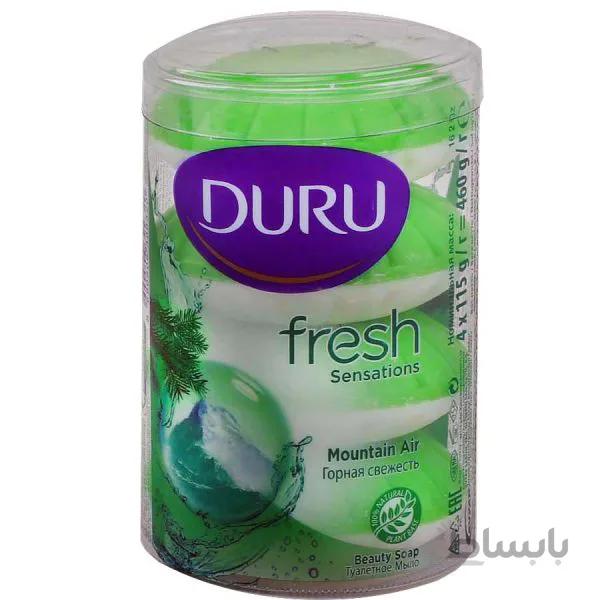 صابون دورو DURU مدل Mountain AIR وزن 110 گرم بسته 4 عددی