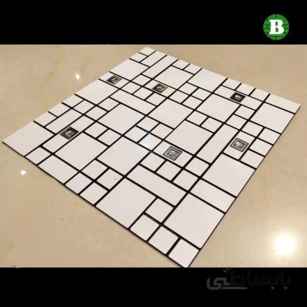 بین کابینتی سفید نگین دار مدل 785