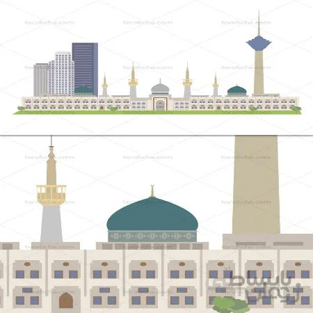 وکتور فلت برج میلاد و حرم مطهر