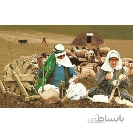 نخ و نقشه تابلو فرش ایرانی کد-34 ریسنده