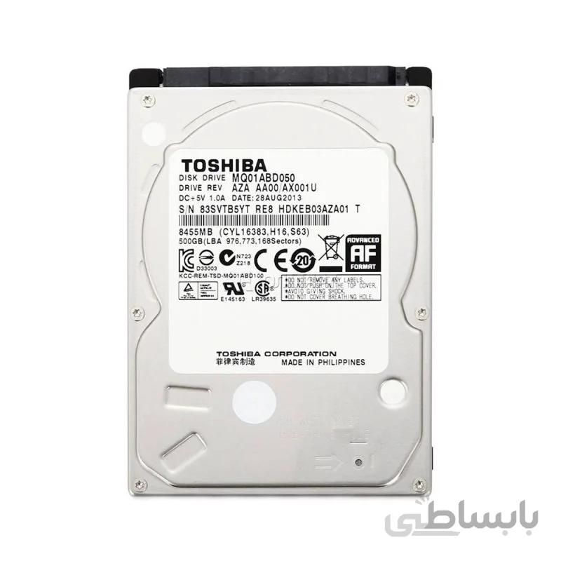 هارد دیسک اینترنال 2.5 اینچی توشیبا مدل MQ01ABD050V ظرفیت 500 گیگابایت