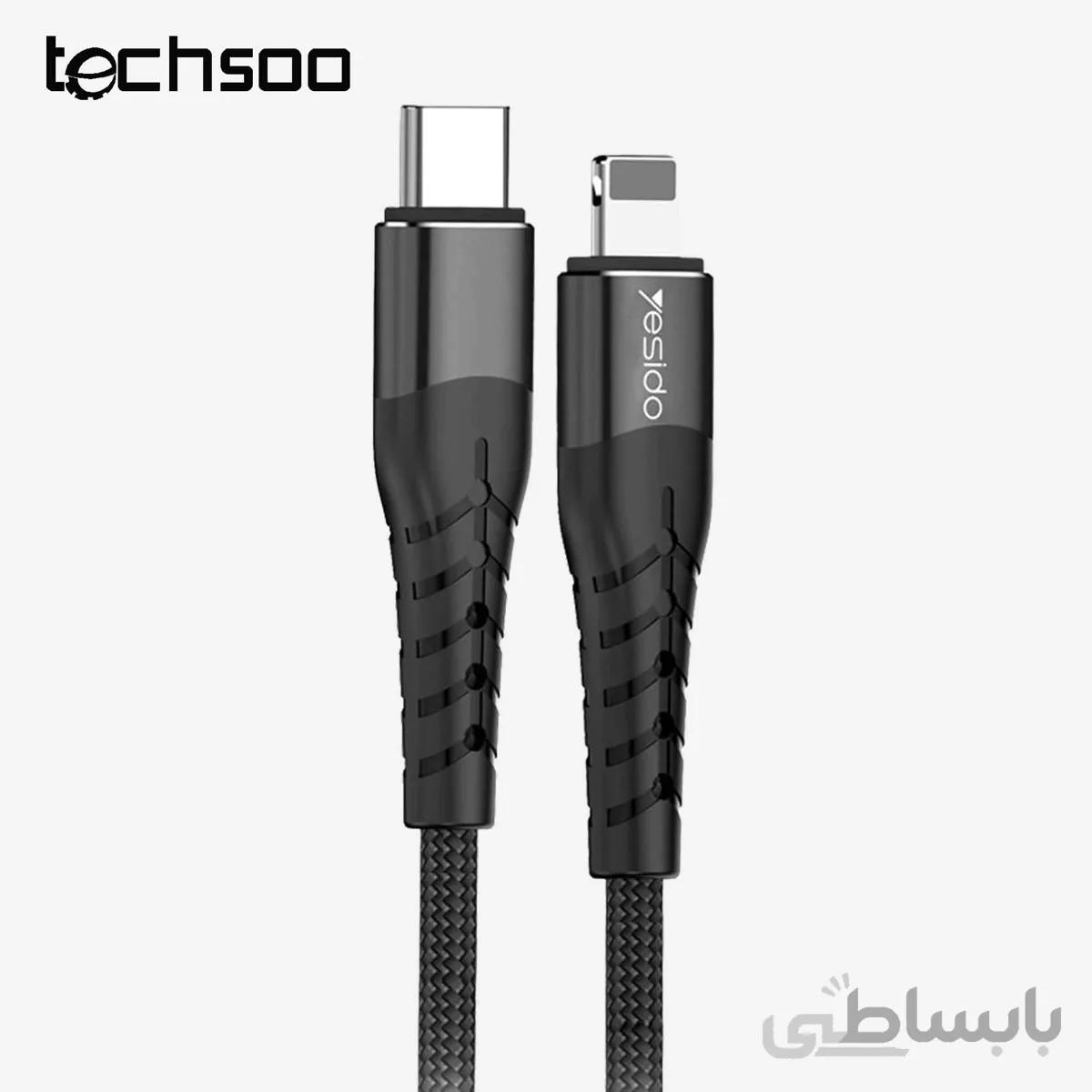 کابل لایتنینگ یسیدو Yesido CA48 PD Fast Type-C To Lightning