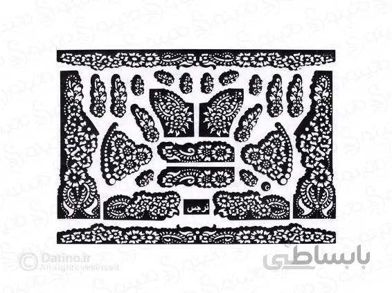 شابلون حنا طرح نرجس 10001