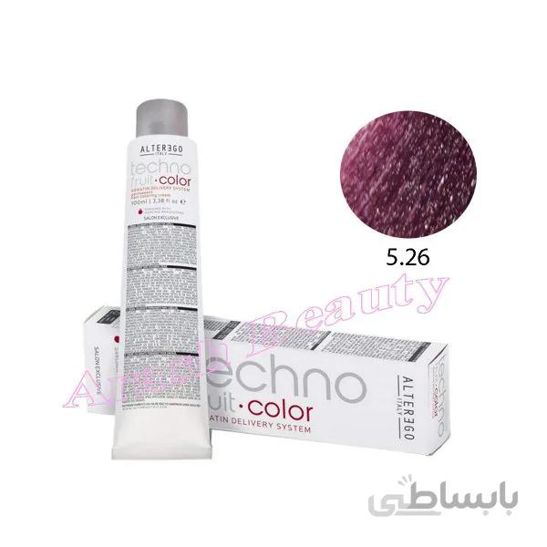 رنگ مو تکنو آلترگو 5.26 بلوطی قرمز آی ریش روشن