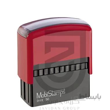 مهر ژلاتینی مستطیل Mobi 50