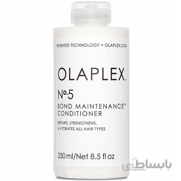 نرم کننده اولاپلکس OLAPLEX شماره پنج No5 مدل Bond Maintenance حجم 250 میل | بازسازی قوی و آبرسان مو