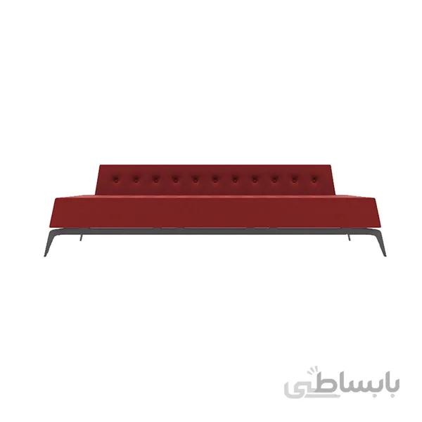 مبل سه نفره بدون دسته نظری مدل کیوپس