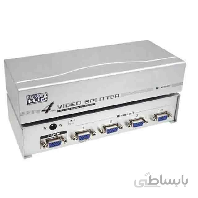 اسپلیتر VGA چهار پورت کی نت پلاس مدل KPS634 - نقره ای