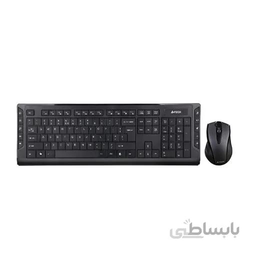 کیبورد و ماوس بی سیم ای فورتک مدل 7200NB