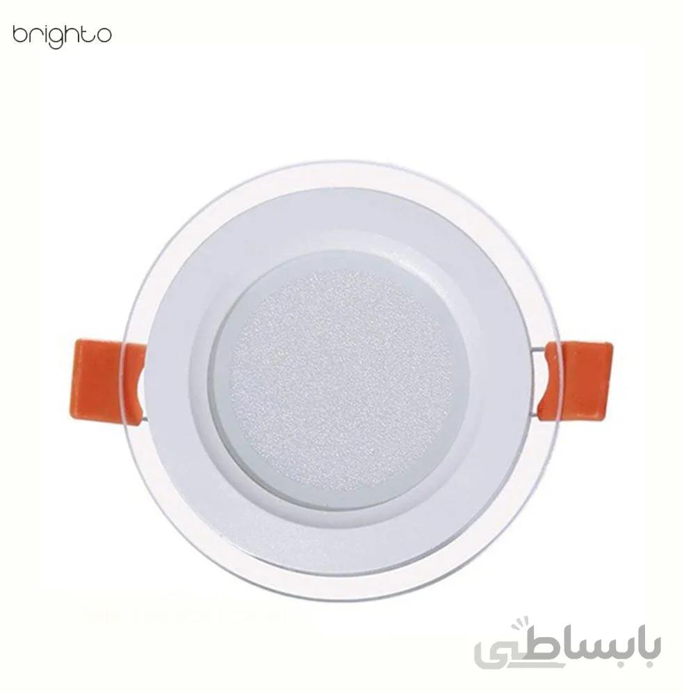 پنل SMD دور شیشه 18 وات توکار گرد باراد نور مدل دایکست